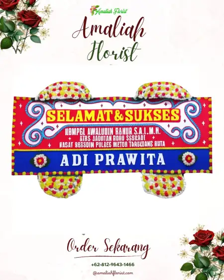 Papan Bunga Ucapan Selamat Wanasaba
