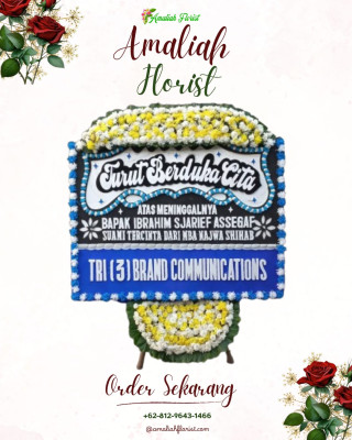 Papan Bunga Duka di Wanasaba